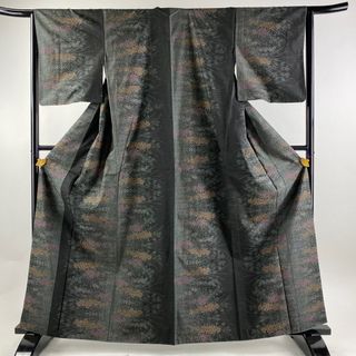 紬 身丈163.5cm 裄丈65cm 正絹 秀品 【中古】(着物)