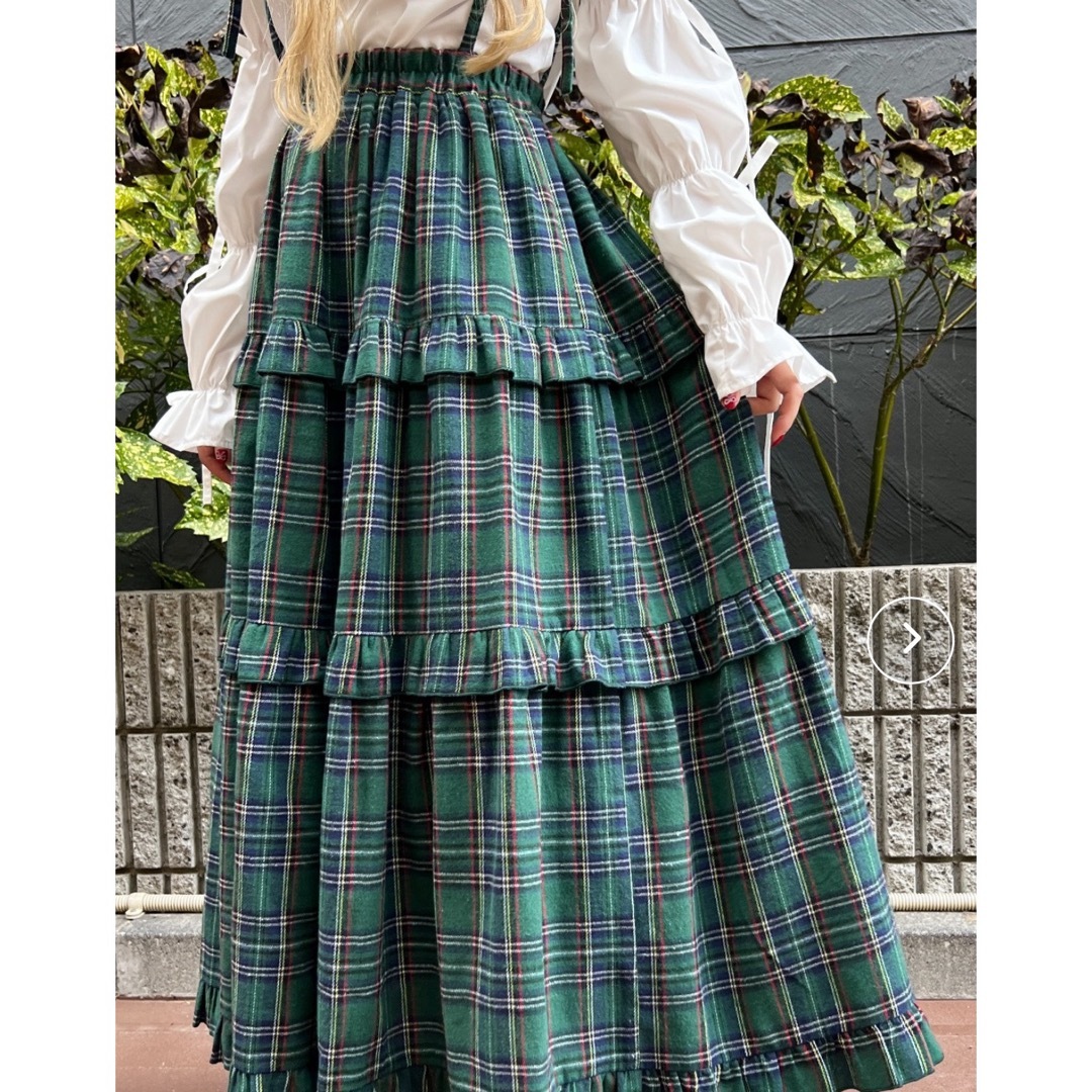 wc(ダブルシー)のWC チェックティアードロングスカート レディースのスカート(ロングスカート)の商品写真