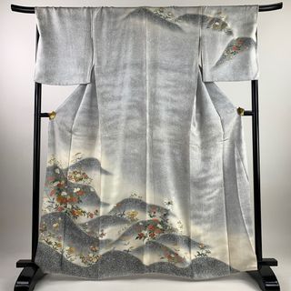 訪問着 身丈163cm 裄丈70.5cm 正絹 秀品 【中古】(着物)