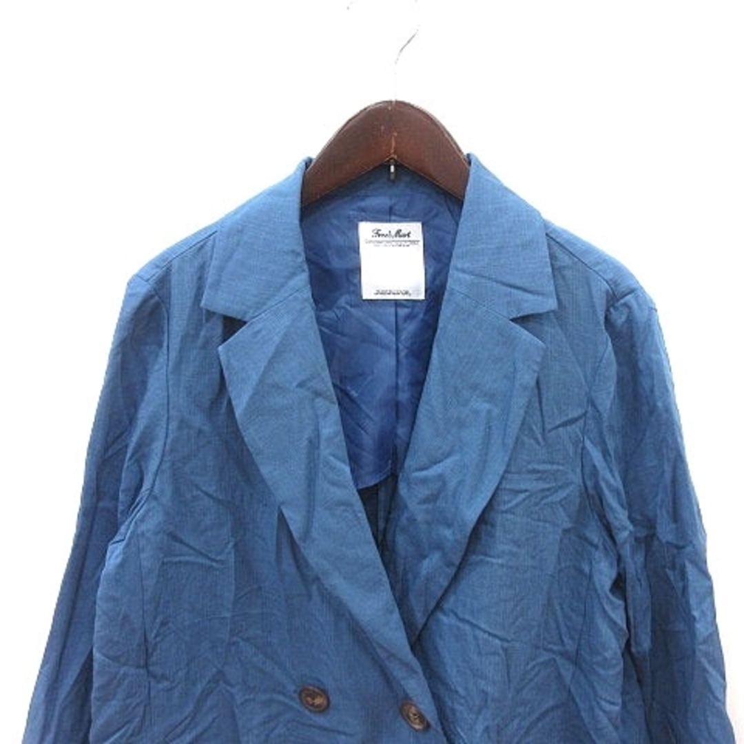 FREE'S MART(フリーズマート)のフリーズマート テーラードジャケット オーバーサイズ 背抜き 長袖 M 青 レディースのジャケット/アウター(その他)の商品写真