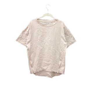 グローバルワーク(GLOBAL WORK)のGLOBAL WORK Tシャツ カットソー 半袖 M ライトベージュ /YK(Tシャツ(半袖/袖なし))