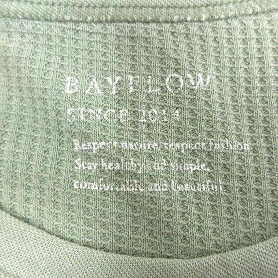 BAYFLOW(ベイフロー)のベイフロー BAYFLOW カットソー ワッフル地 半袖 4 緑 グリーン メンズのメンズ その他(その他)の商品写真