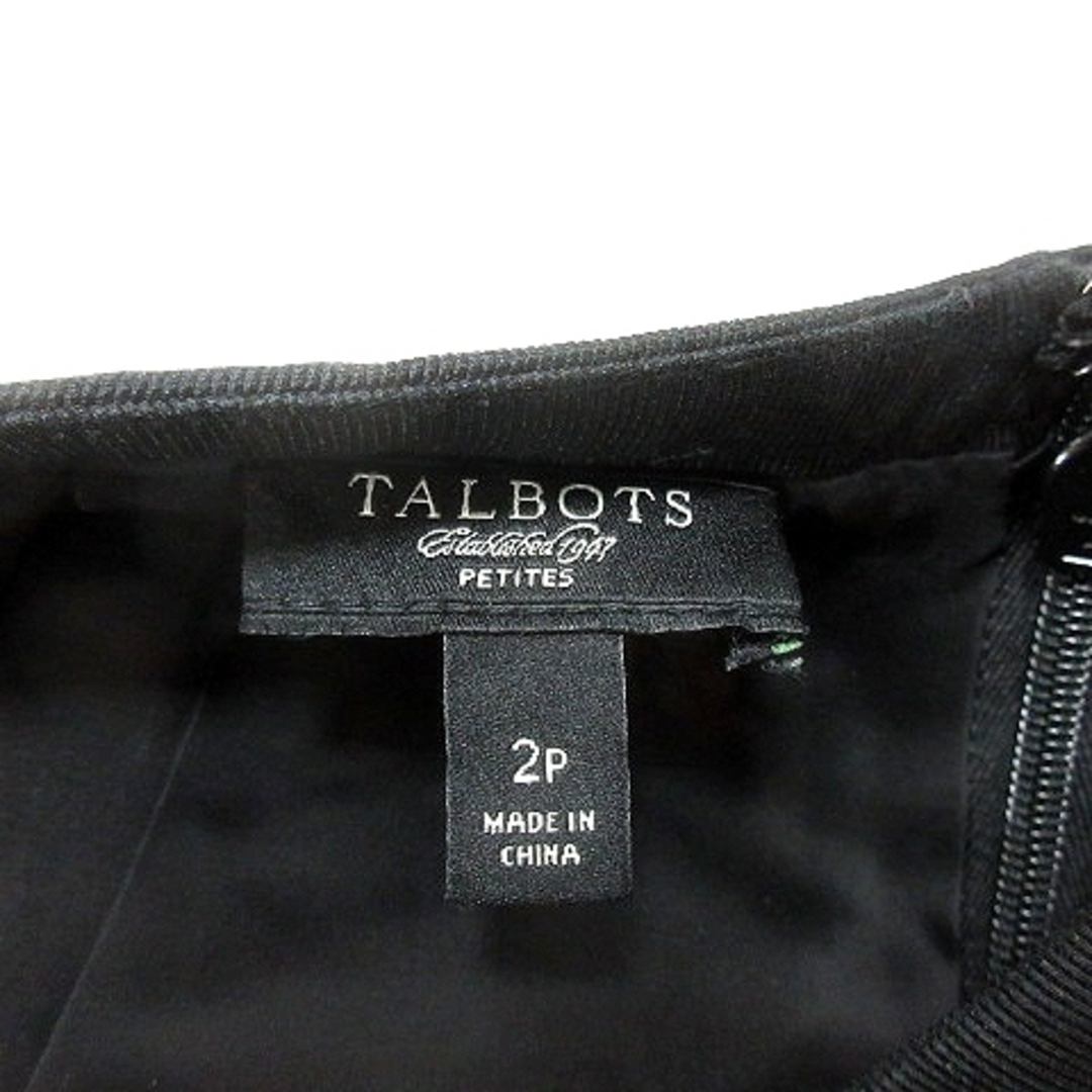 TALBOTS(タルボット)のタルボット TALBOTS タイトスカート ひざ丈 レース 2P ベージュ 黒 レディースのスカート(ひざ丈スカート)の商品写真