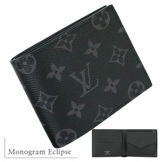 ルイヴィトン(LOUIS VUITTON)のルイヴィトン ポルトフォイユマルコ NM モノグラムエクリプス レザー 二つ折り財布 財布 サイフ ウォレット メンズ LV 新品 5651(折り財布)