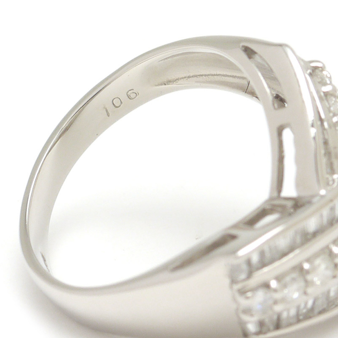 ダイヤモンドリング 約11.5号 PT900・D1.06ct ラウンド テーパー レディースのアクセサリー(リング(指輪))の商品写真