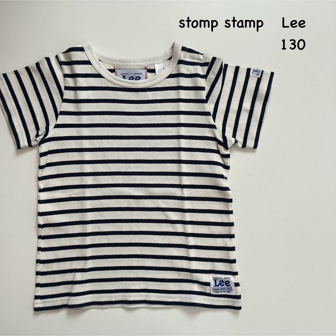 Lee(リー)のstomp stamp   Lee  ボーダー  半袖Tシャツ  サイズ130 キッズ/ベビー/マタニティのキッズ服男の子用(90cm~)(Tシャツ/カットソー)の商品写真