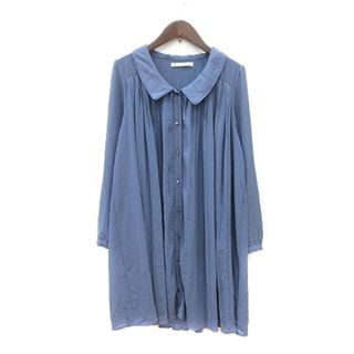 マジェスティックレゴン(MAJESTIC LEGON)のマジェスティックレゴン ワンピース ミニ 長袖 F 青 ■MO(ミニワンピース)