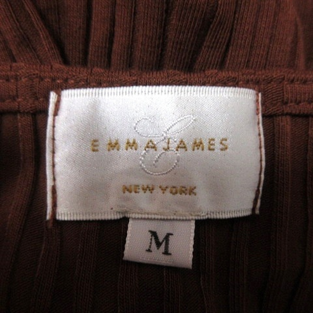 EMMAJAMES(エマジェイム)のエマジェイムス EMMAJAMES ニット カットソー Uネック 半袖 M  レディースのトップス(カットソー(半袖/袖なし))の商品写真