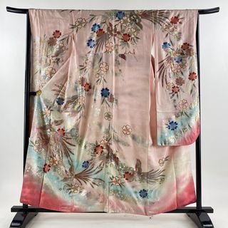 振袖 身丈158cm 裄丈66cm 正絹 秀品 【中古】(着物)