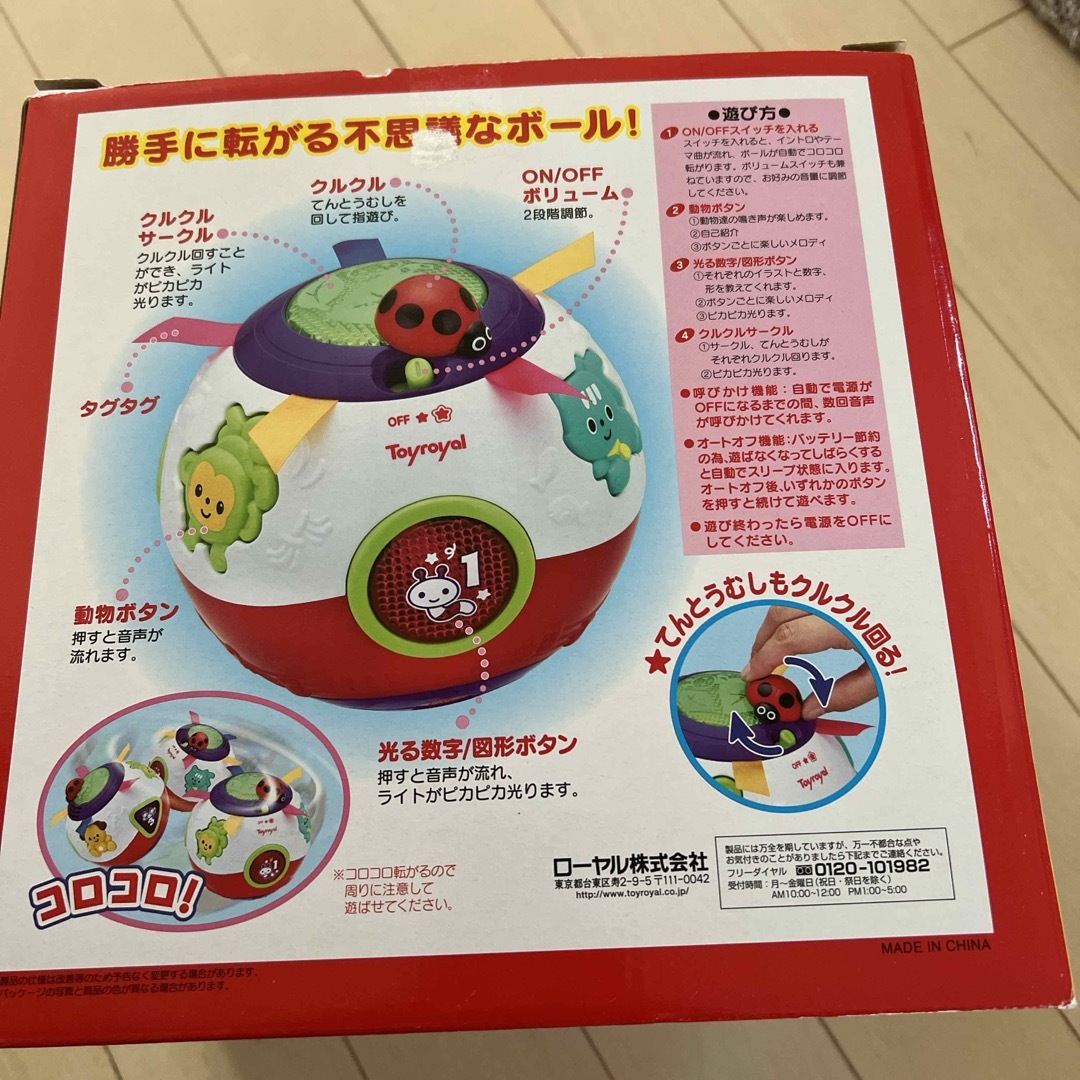 Toyroyal(トイローヤル)のトイローヤル　おいかけてコロコロボール キッズ/ベビー/マタニティのおもちゃ(知育玩具)の商品写真