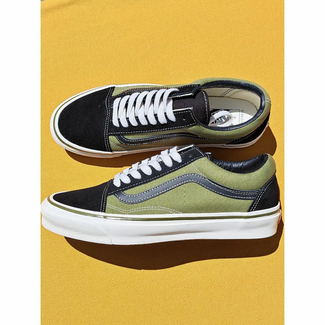 VANS VAULT - バンズ VANS OG OLD SKOOL LX 28,0cm 黒カーキの VANS VAULT - バンズ VANS OG OLD SKOOL LX 28,0cm 黒カーキの