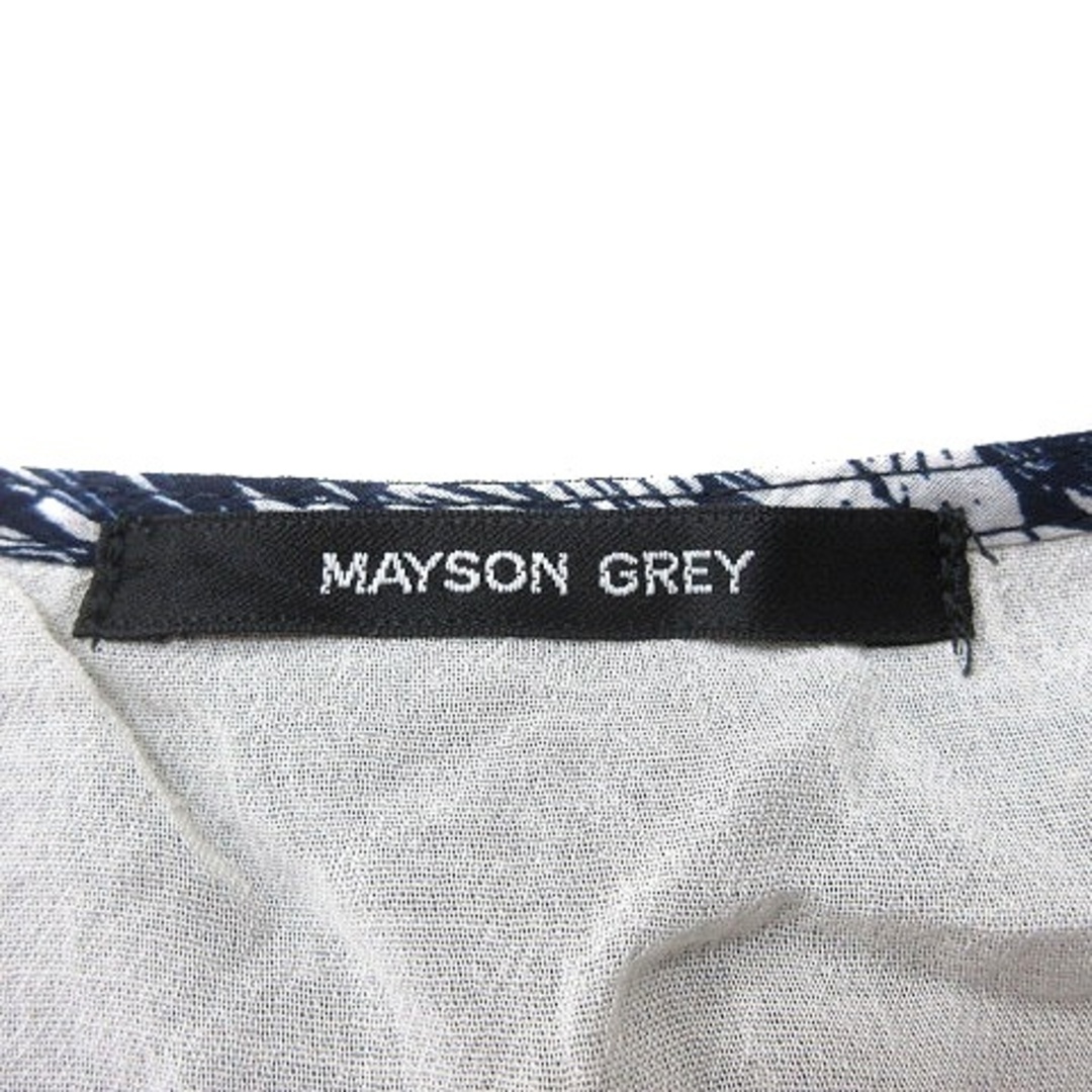 MAYSON GREY(メイソングレイ)のメイソングレイ MAYSON GREY ブラウス 半袖 2 紺 ネイビー /MN レディースのトップス(シャツ/ブラウス(半袖/袖なし))の商品写真