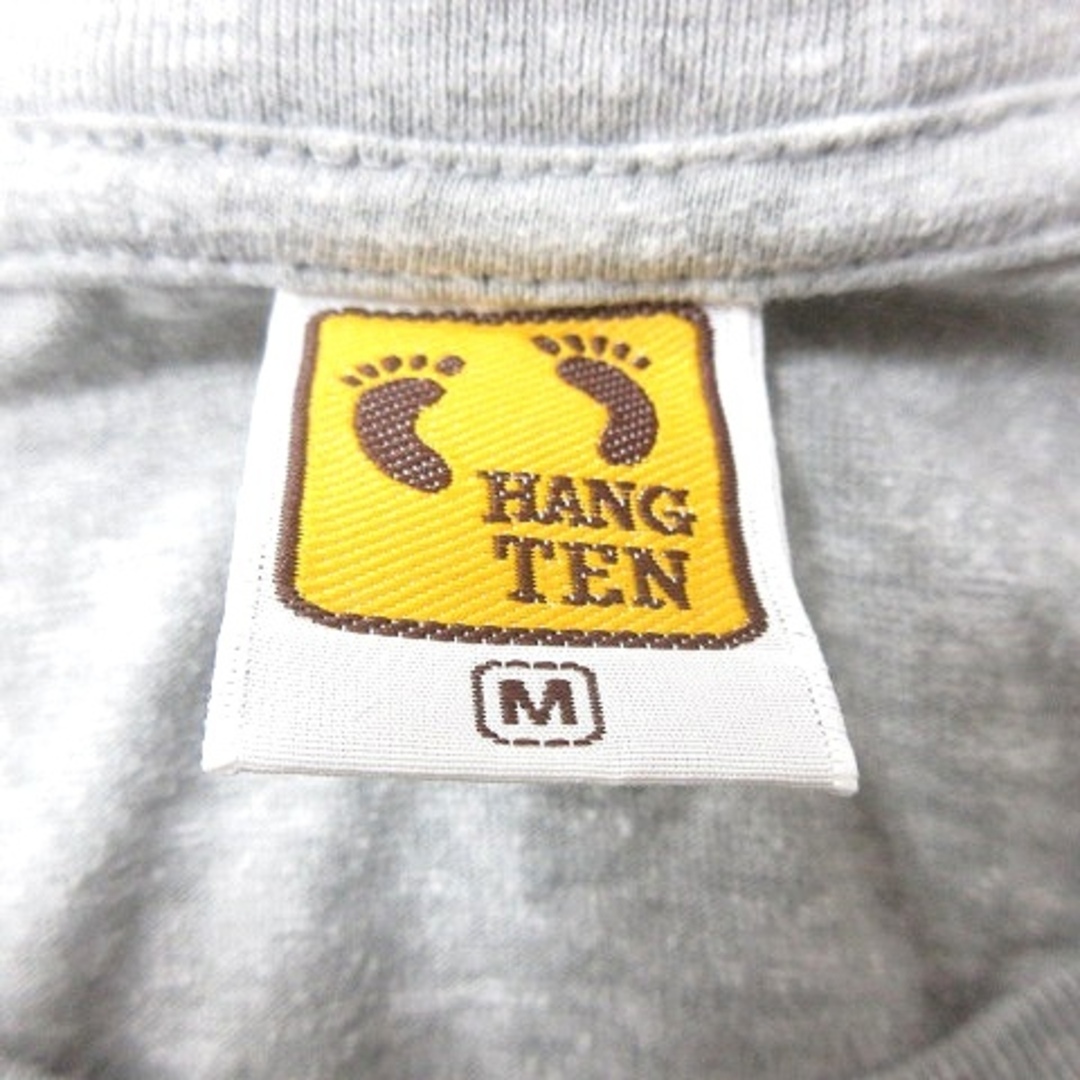 ハンテン カットソー Tシャツ クルーネック 総柄 半袖 M グレー メンズのトップス(Tシャツ/カットソー(半袖/袖なし))の商品写真
