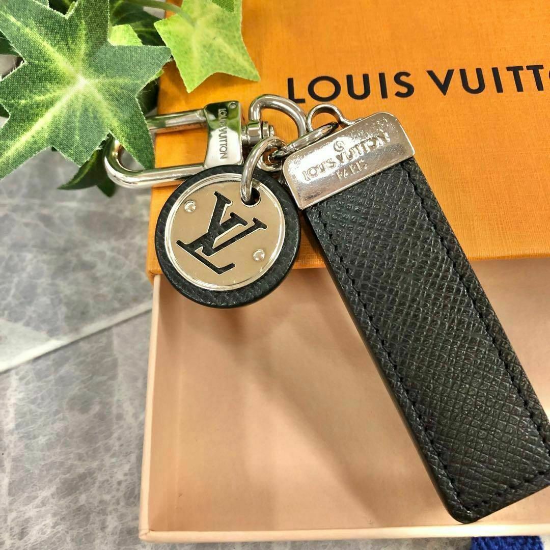 LOUIS VUITTON(ルイヴィトン)の❤️美品❤️ LOUIS VUITTON ルイヴィトン キーリング レザー 黒 メンズのファッション小物(キーホルダー)の商品写真