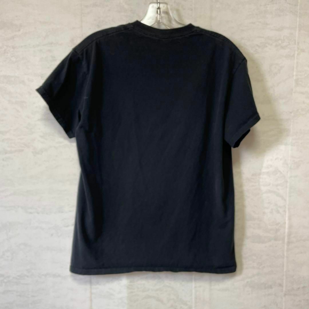 MUSIC TEE(ミュージックティー)の2PAC　ツーパック　サイズＭ　半袖Ｔシャツ　黒ブラック　コットンシャツ　古着 メンズのトップス(Tシャツ/カットソー(半袖/袖なし))の商品写真
