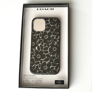 コーチ(COACH)のCOACH コーチ iPhone12 mini ケース ブラック フラワー 花柄(iPhoneケース)