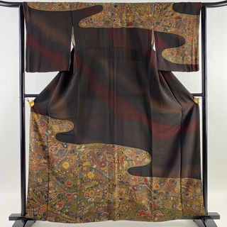 訪問着 身丈159cm 裄丈63.5cm 正絹 美品 逸品 【中古】(着物)