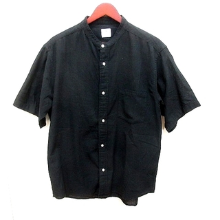 コーエン(coen)のコーエン coen シャツ ノーカラー 七分袖 XL 黒 ブラック /RT(その他)