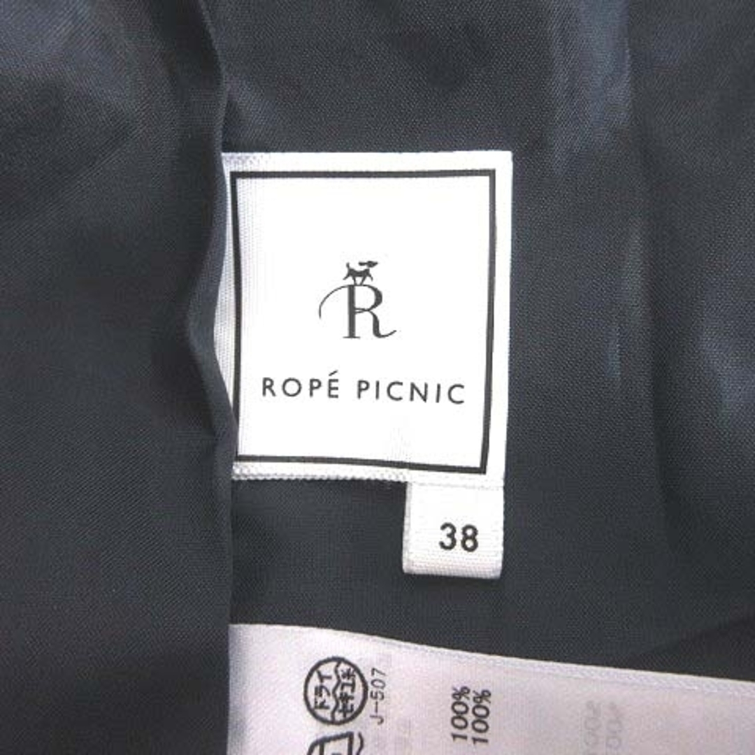 Rope' Picnic(ロペピクニック)のROPE Picnic ワンピース ミニ 花柄 ノースリーブ 38 紺 ネイビー レディースのワンピース(ミニワンピース)の商品写真