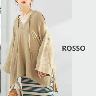 URBAN RESEARCH ROSSO - 2023■アーバンリサーチロッソ　フーディシャツ　ベージュ