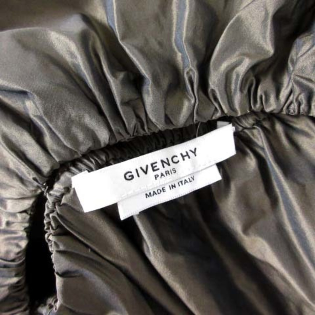 GIVENCHY(ジバンシィ)のジバンシィ カットソー シフォン 長袖 ラウンド ボリュームカラー 茶 38 レディースのトップス(その他)の商品写真