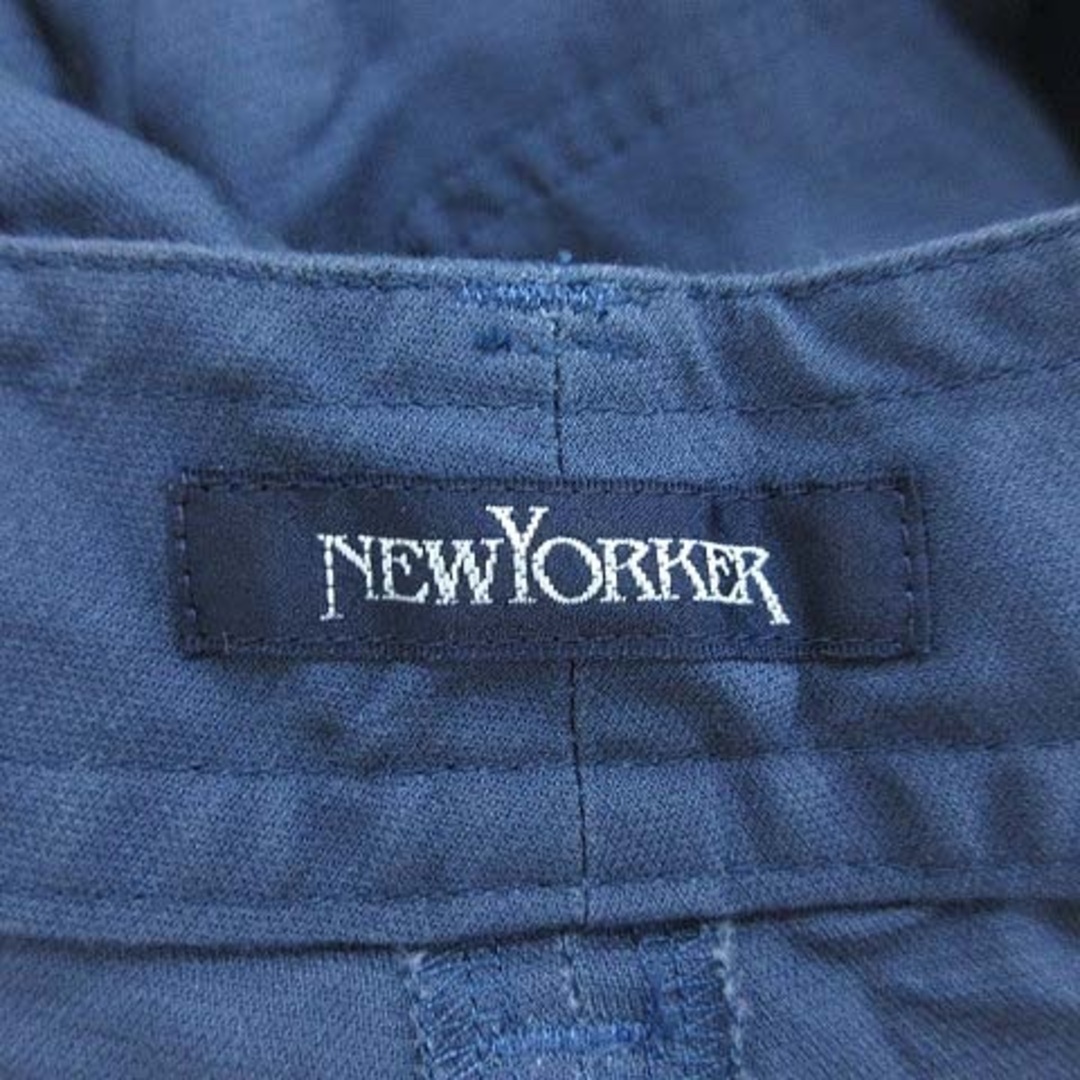 NEWYORKER(ニューヨーカー)のニューヨーカー カーゴパンツ テーパード 麻混 リネン混 9 紺 ネイビー レディースのパンツ(その他)の商品写真