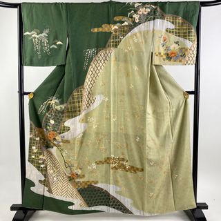 訪問着 身丈162cm 裄丈66cm 正絹 名品 【中古】(着物)