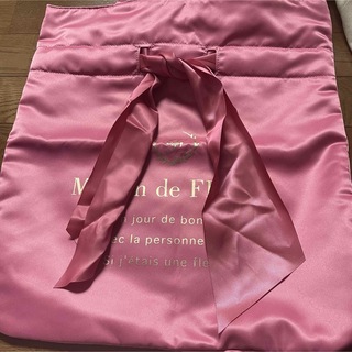Maison de FLEUR - メゾンドフルール リボン トートバッグ ピンク