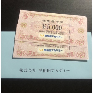 早稲田アカデミー 株主優待券 10000円分(その他)