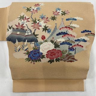 名古屋帯 美品 秀品 正絹 【中古】(帯)