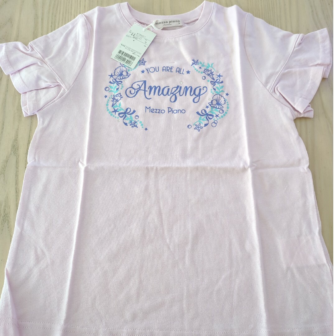 mezzo piano junior(メゾピアノジュニア)のメゾピアノ150Ｔシャツ キッズ/ベビー/マタニティのキッズ服女の子用(90cm~)(Tシャツ/カットソー)の商品写真