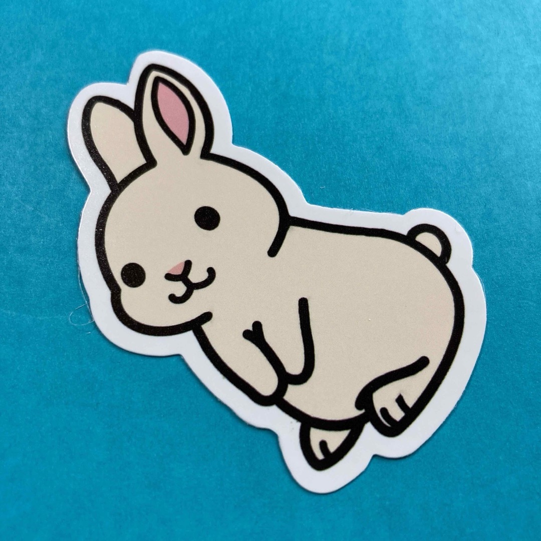 ⭐️人気⭐️うさぎのステッカー　アニマル　Rabbit Sticker 自動車/バイクの自動車(車外アクセサリ)の商品写真