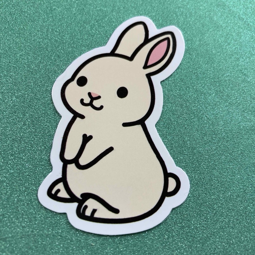 ⭐️人気⭐️うさぎのステッカー　アニマル　Rabbit Sticker 自動車/バイクの自動車(車外アクセサリ)の商品写真