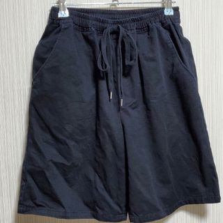 ハニーズ(HONEYS)の美品 レディース ハニーズ ショートパンツ ブラック 無地 綿 ウエストゴム入(ショートパンツ)