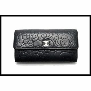 シャネル(CHANEL)のシャネル 15番台 カメリア SV金具 2つ折り長財布■04cc11293-3D(財布)