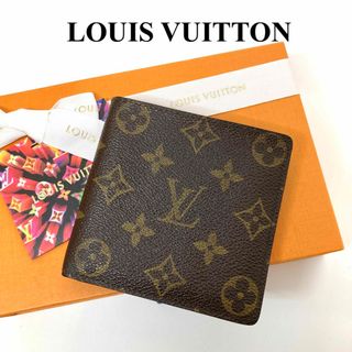 ルイヴィトン(LOUIS VUITTON)のルイヴィトン　ポルトフォイユ　マルコ　モノグラム　二つ折財布　メンズ　レディース(財布)