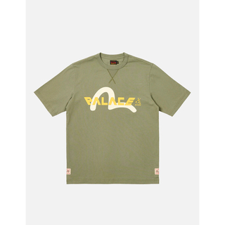 PALACE EVISU LOGO T-SHIRT OLIVE(Tシャツ/カットソー(半袖/袖なし))