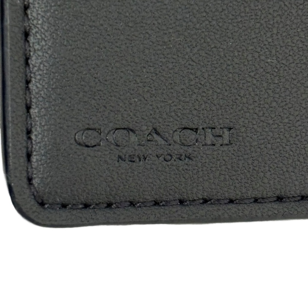 COACH(コーチ)のCOACH コーチ 二つ折り 財布 F23553 中古美品 ブラウン シグネチャー ブラック レザー 32404K192 レディースのファッション小物(財布)の商品写真