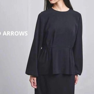 ユナイテッドアローズ(UNITED ARROWS)のオケージョンにも使える◎滑らかFEEL FREE ブラウス　ブラック(シャツ/ブラウス(長袖/七分))