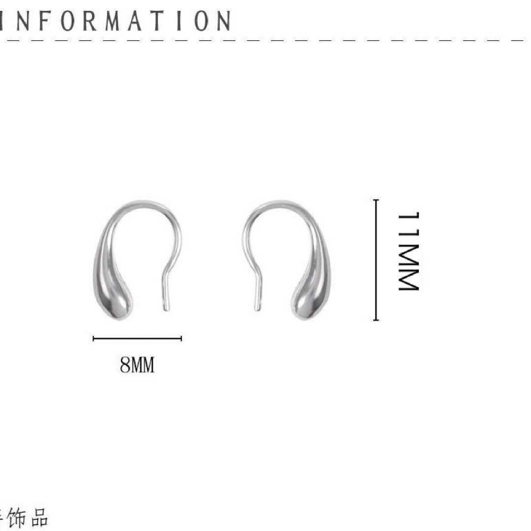 No10 小ぶり しずくピアス［ シルバー ］SV925   レディースのアクセサリー(ピアス)の商品写真