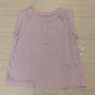 ベビーギャップ(babyGAP)の新品未使用GAP（80）　ピンクノースリーブ(Ｔシャツ)