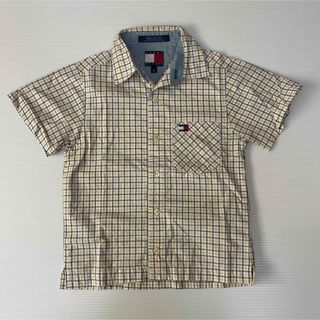 トミーヒルフィガー(TOMMY HILFIGER)のTOMMY HILFIGER トミーヒルフィガー キッズ 半袖シャツ S(ブラウス)