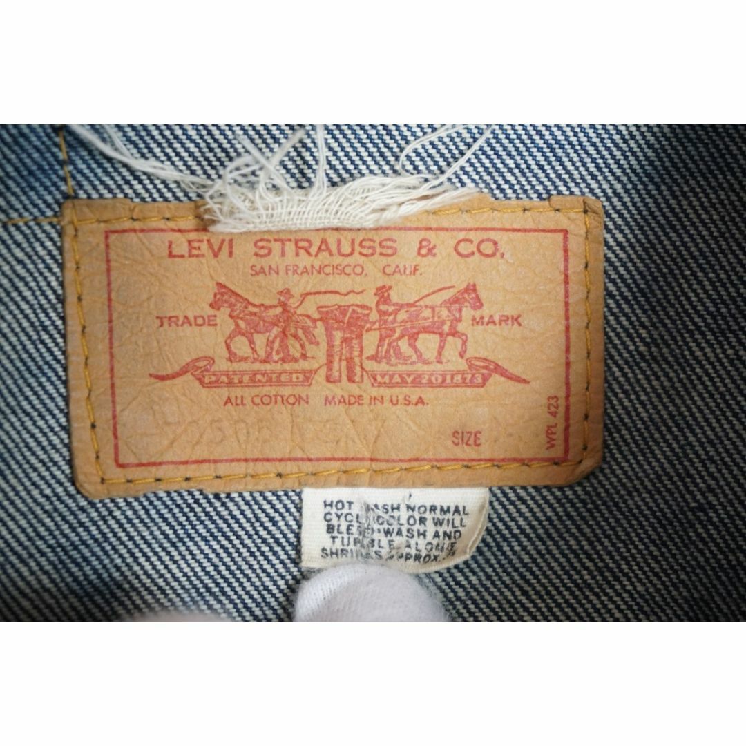 Levi's(リーバイス)の美品60～70s リーバイス 70505 BIGE ジャケット 濃紺413O▲ メンズのジャケット/アウター(Gジャン/デニムジャケット)の商品写真