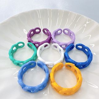 【再入荷】北米で流行中♡アクリルリング♡指輪(リング(指輪))