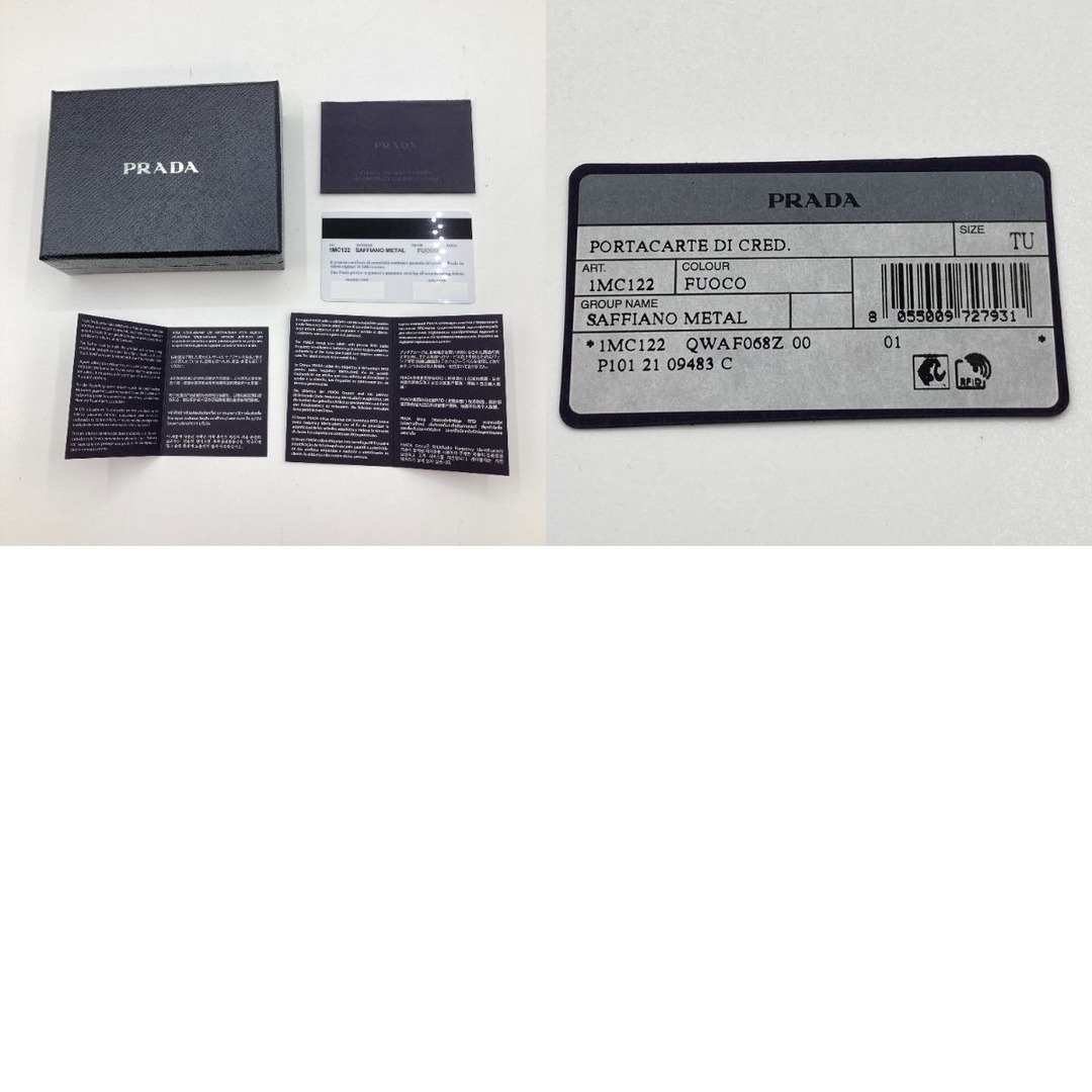 PRADA(プラダ)の◎◎PRADA プラダ サフィアーノ 名刺入れ カードケース 箱付 IMC122 FUOCO メンズのファッション小物(名刺入れ/定期入れ)の商品写真