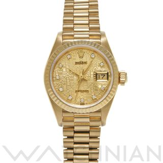 ロレックス(ROLEX)の中古 ロレックス ROLEX 69178G E番(1991年頃製造) シャンパンコンピュータ /ダイヤモンド レディース 腕時計(腕時計)