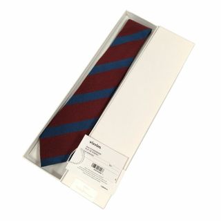 ヴィスヴィム(VISVIM)のVISVIM ビズビム 0123203003006 SILK TIE STRIPE ネクタイ バーガンディー サイズフリー 正規品 / 34124(ネクタイ)