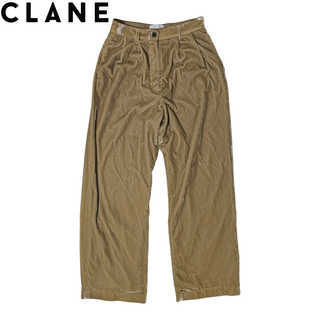 クラネ(CLANE)の新品 CLANE X 田中みな実 ベージュ ベロア ワイドパンツ(バギーパンツ)