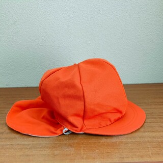 フットマーク(FOOTMARK)のフットマーク　カラー帽子　タレ付き　オレンジ　幼稚園　保育園(帽子)