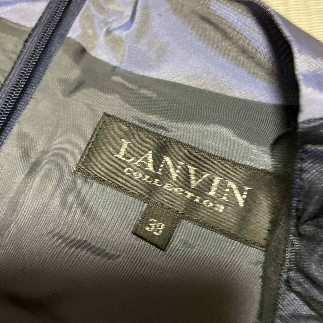 LANVIN(ランバン)のLANVIN  シルク ワンピース ドレス レディースのワンピース(ひざ丈ワンピース)の商品写真